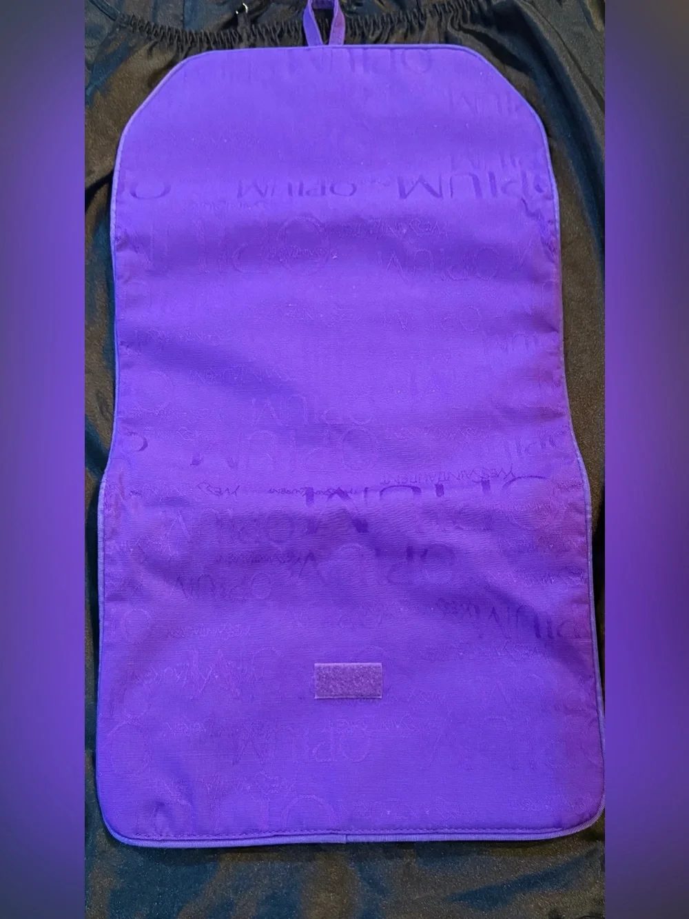 Yves Saint Laurent -Purple Logo Jacquard Clutch/Cosmetic tri fold travel bag